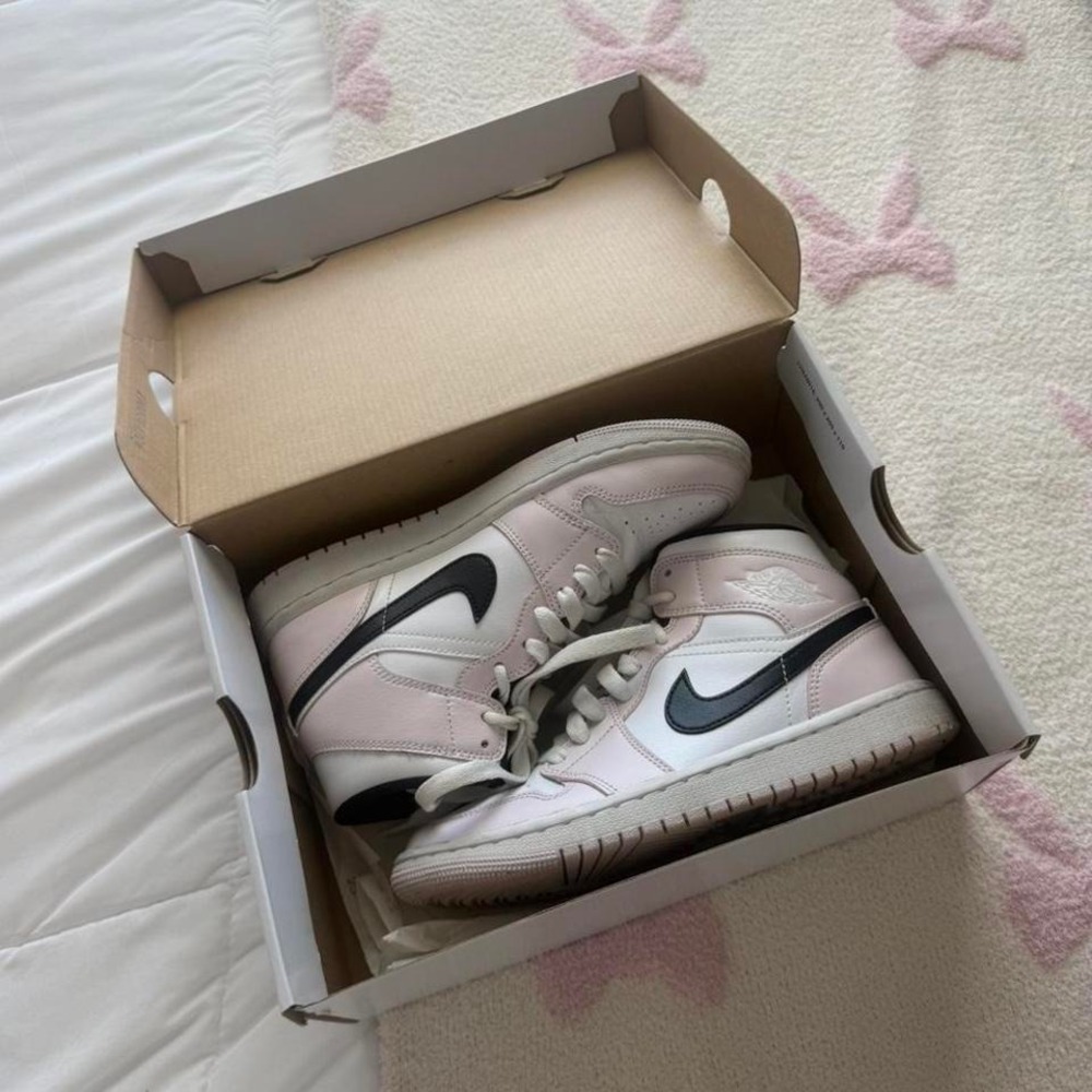 Pink and Black Nike‎ Jordan Mids